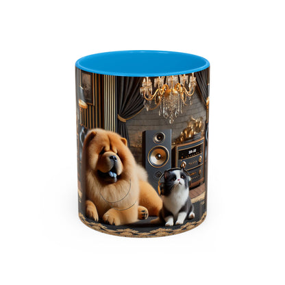 Chow Chow & Corgi Retro Lounge Coffee Mug (11oz/15oz)