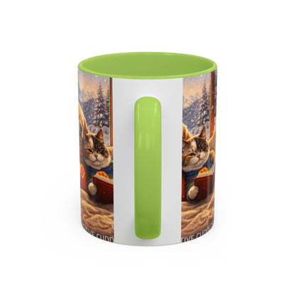 Cozy Winter Pets Coffee Mug — Dog & Cat Hot Cocoa Scenic 11/15oz
