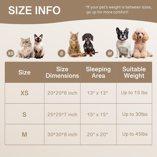 MEWOOFUN Calming Donut Pet Bed