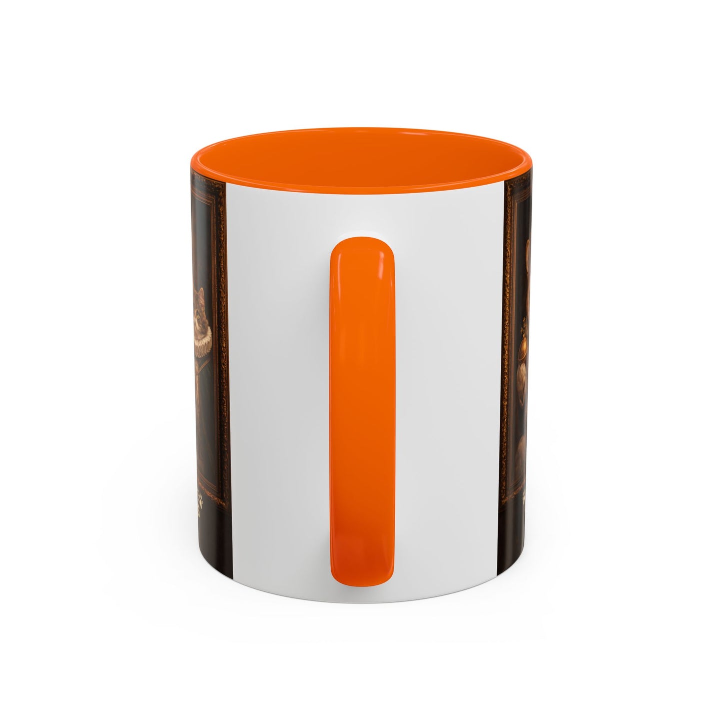 Corgi & Cat Royal Portrait Coffee Mug — "Pawsitive Cuddles" Accent Mug (11/15oz)