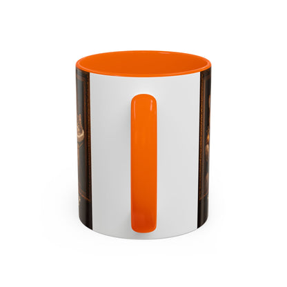 Corgi & Cat Royal Portrait Coffee Mug — "Pawsitive Cuddles" Accent Mug (11/15oz)