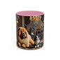 Chow Chow & Corgi Retro Lounge Coffee Mug (11oz/15oz)