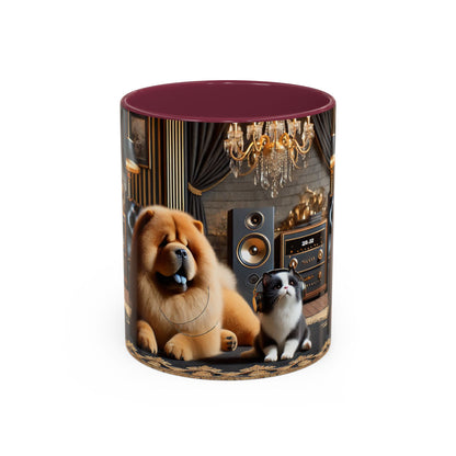 Chow Chow & Corgi Retro Lounge Coffee Mug (11oz/15oz)