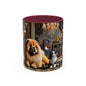 Chow Chow & Corgi Retro Lounge Coffee Mug (11oz/15oz)