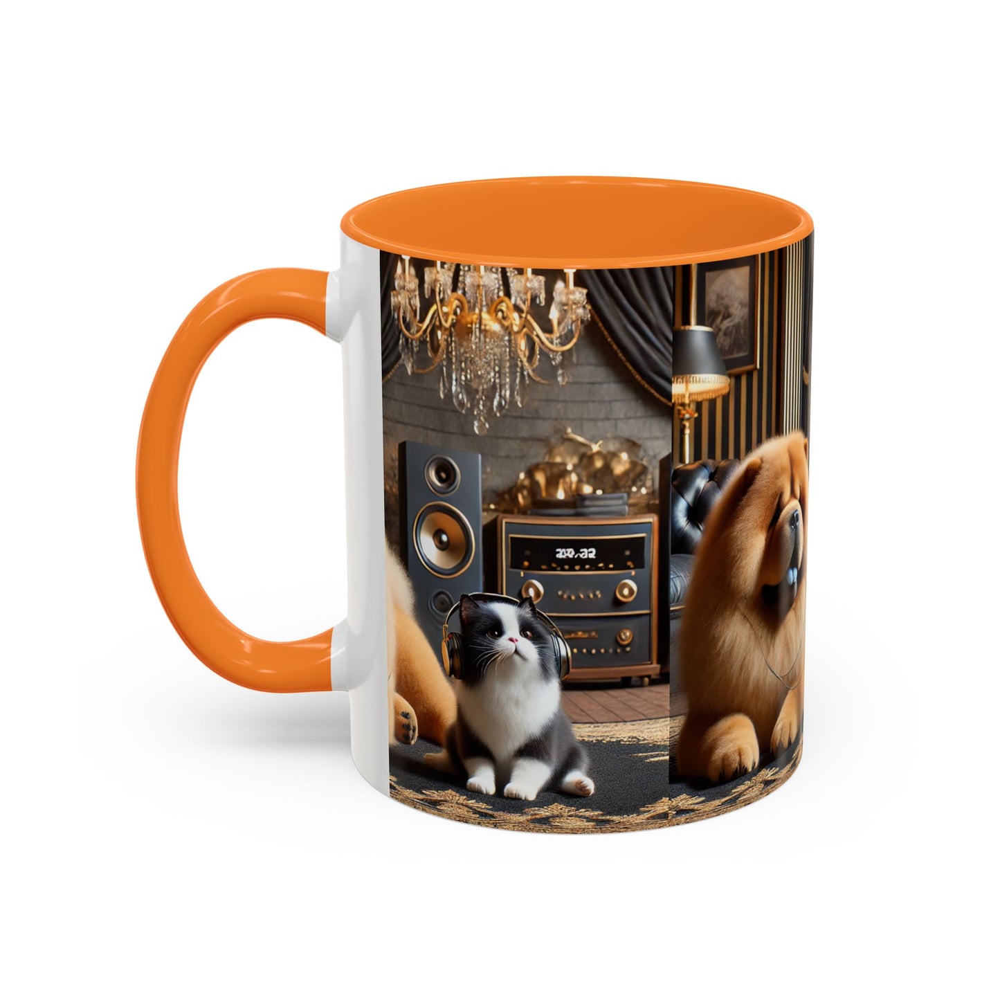 Chow Chow & Corgi Retro Lounge Coffee Mug (11oz/15oz)