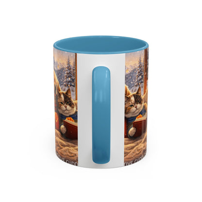 Cozy Winter Pets Coffee Mug — Dog & Cat Hot Cocoa Scenic 11/15oz