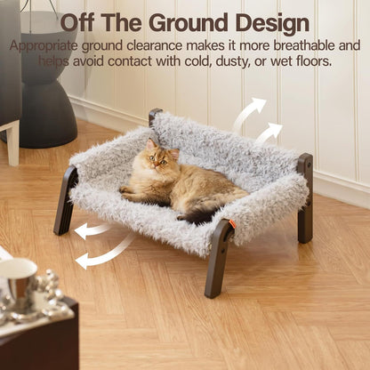 Raised Cat & Small Dog Couch with Washable Cover - Pawsitive Cuddles