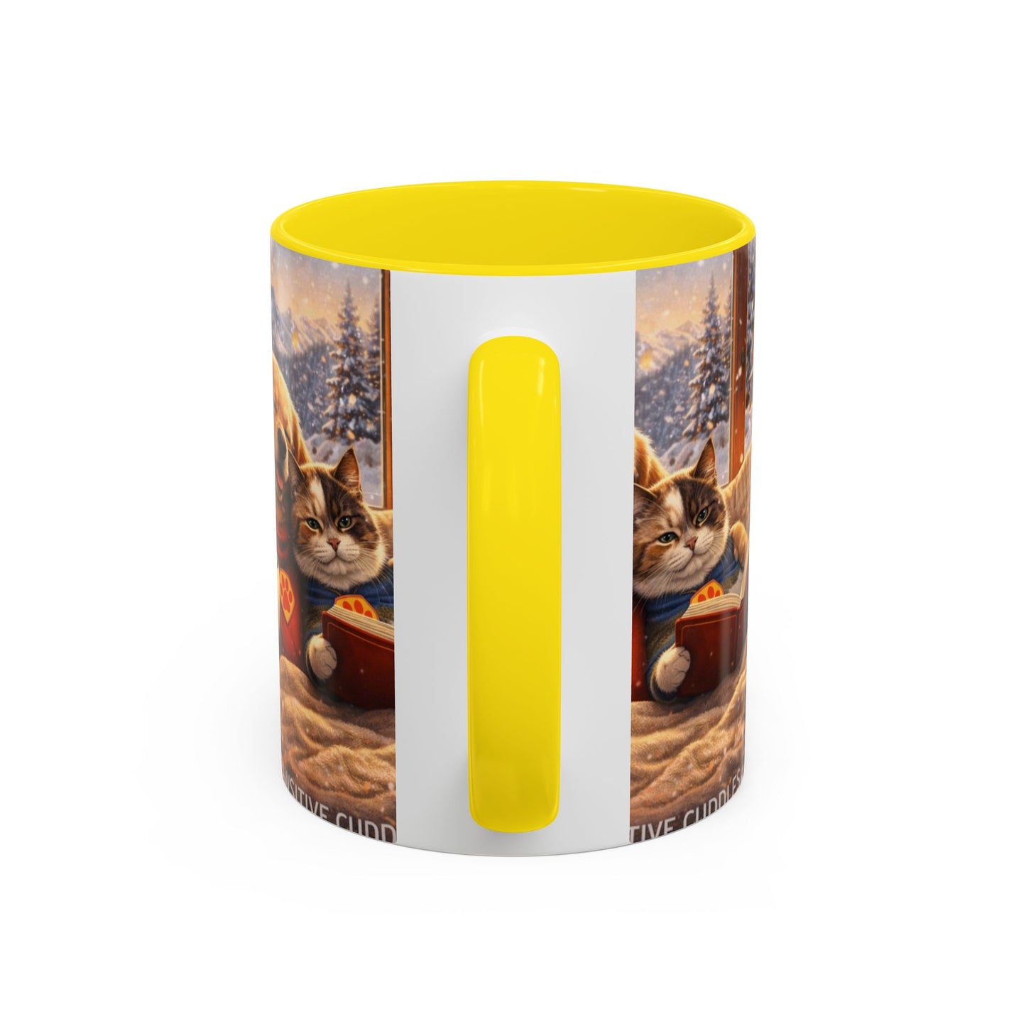 Cozy Winter Pets Coffee Mug — Dog & Cat Hot Cocoa Scenic 11/15oz