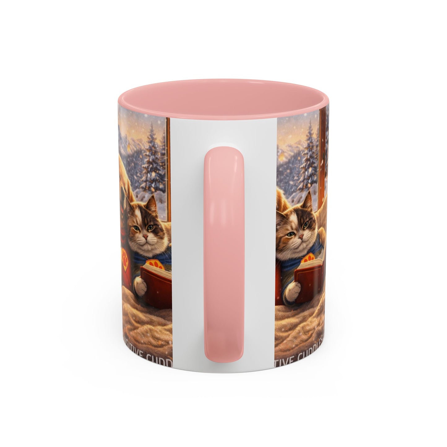 Cozy Winter Pets Coffee Mug — Dog & Cat Hot Cocoa Scenic 11/15oz