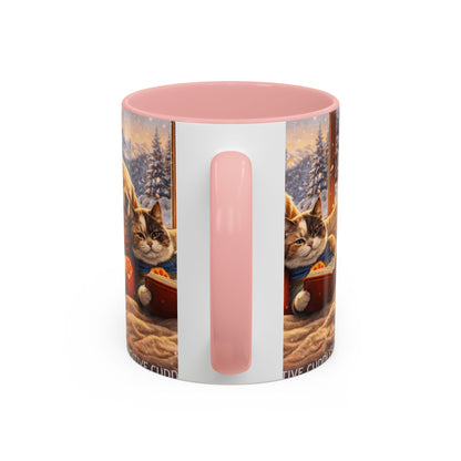Cozy Winter Pets Coffee Mug — Dog & Cat Hot Cocoa Scenic 11/15oz