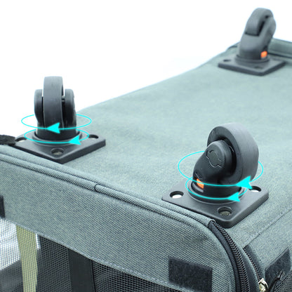Portable Pet Carrier with Comfortable Wheels - Pawsitive Cuddles