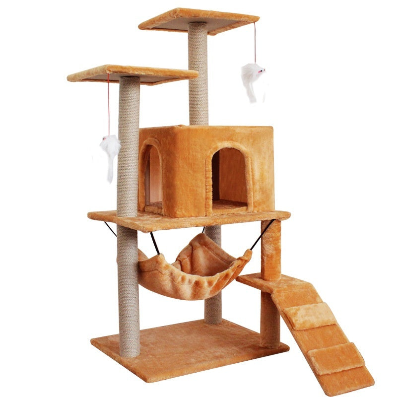 Cat Climbing Frame with Scratching Post - Pawsitive Cuddles