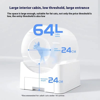 Intelligent Fully Enclosed Litter Box