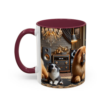 Chow Chow & Corgi Retro Lounge Coffee Mug (11oz/15oz)