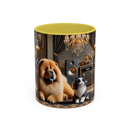 Chow Chow & Corgi Retro Lounge Coffee Mug (11oz/15oz)