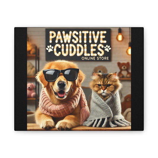 Pet-Themed Wall Art, Cute Animal Decor, Gift for Pet Lovers, Animal Wall Hanging, Cozy Home Decor Printify