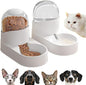2-Piece Cat Feeder & Water Dispenser Set