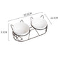Tall Ceramic Double Cat Bowl - Pawsitive Cuddles