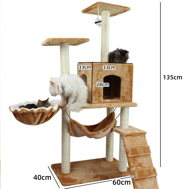 Cat Climbing Frame with Scratching Post - Pawsitive Cuddles
