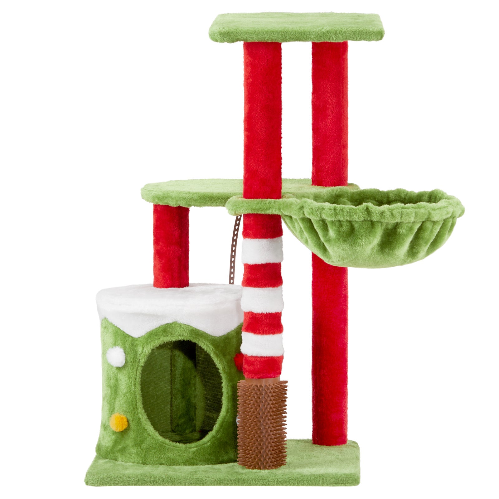 2-Level Cat House with Hammock - Pawsitive Cuddles