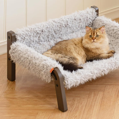 Raised Cat & Small Dog Couch with Washable Cover - Pawsitive Cuddles