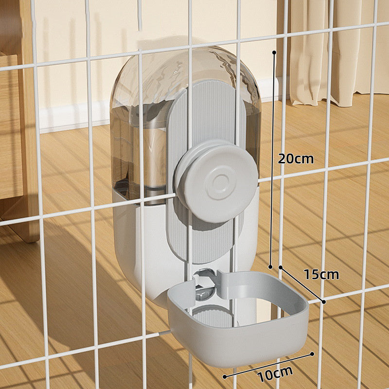 Hanging Automatic Pet Feeder & Water Dispenser Set For Cages