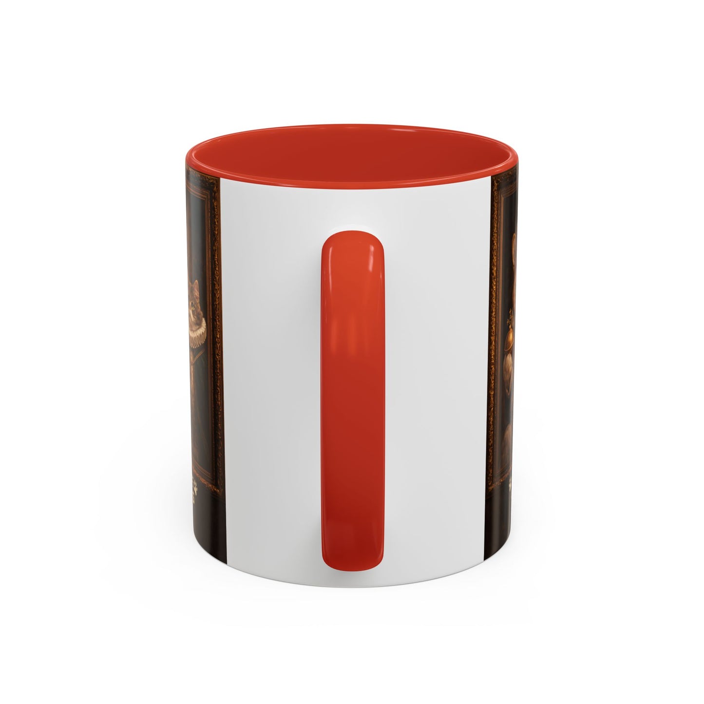 Corgi & Cat Royal Portrait Coffee Mug — "Pawsitive Cuddles" Accent Mug (11/15oz)