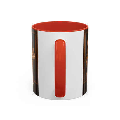 Corgi & Cat Royal Portrait Coffee Mug — "Pawsitive Cuddles" Accent Mug (11/15oz)