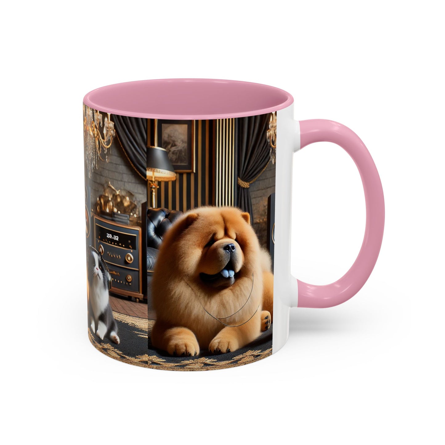 Chow Chow & Corgi Retro Lounge Coffee Mug (11oz/15oz)