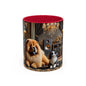 Chow Chow & Corgi Retro Lounge Coffee Mug (11oz/15oz)