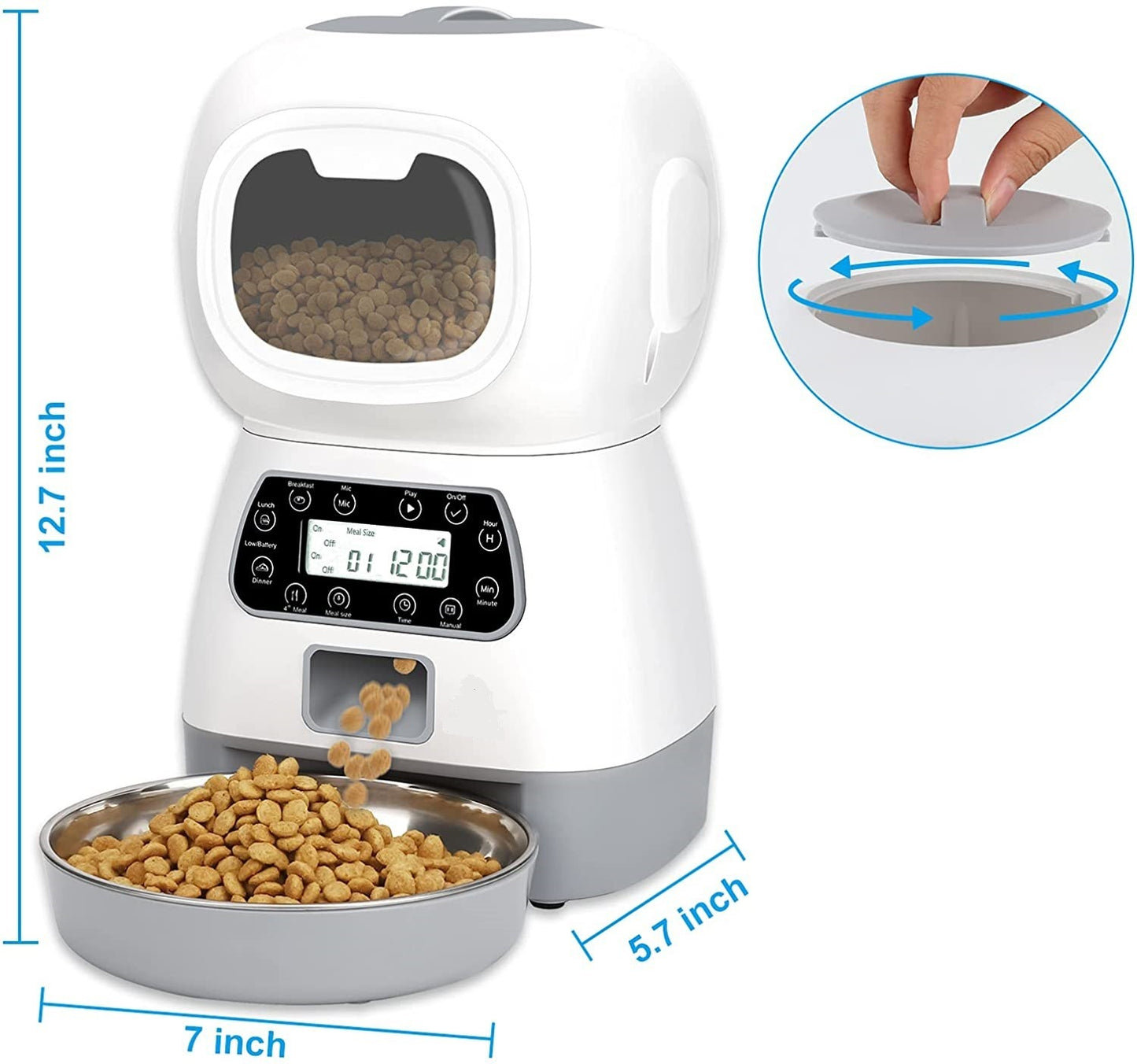 WiFi Food Dispenser with Voice Recording