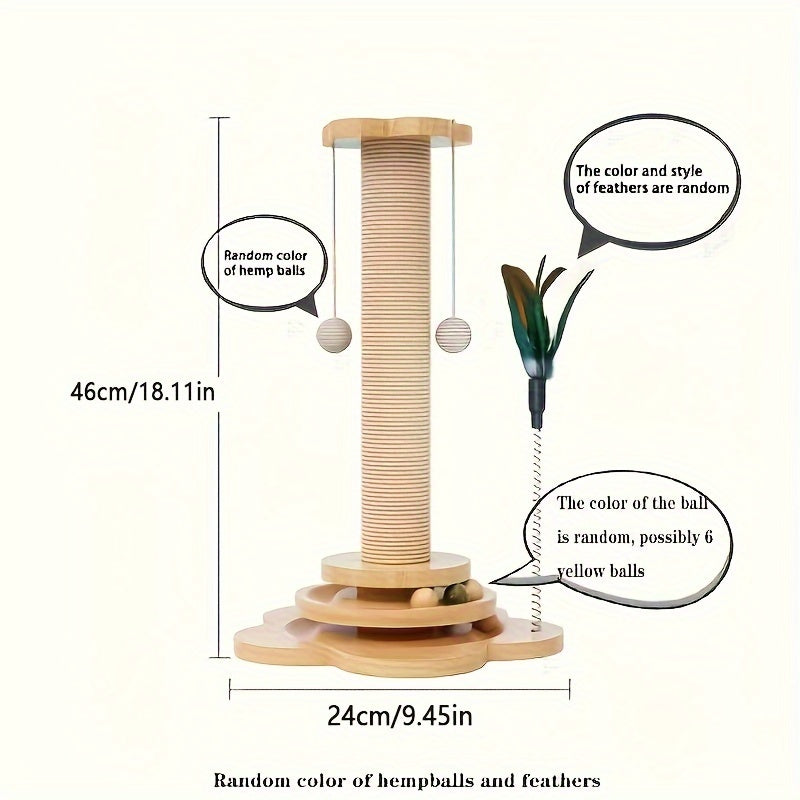 Interactive Multi-Layer Cat Scratcher - Pawsitive Cuddles