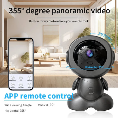 8MP 4K IP Wifi Surveillance Robot Cmaera - Pawsitive Cuddles