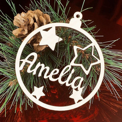 Personalized Christmas Snowflake Bauble - Pawsitive Cuddles