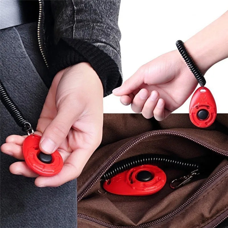 1PC Dog Training Clicker with Adjustable Wrist Strap - Pawsitive Cuddles