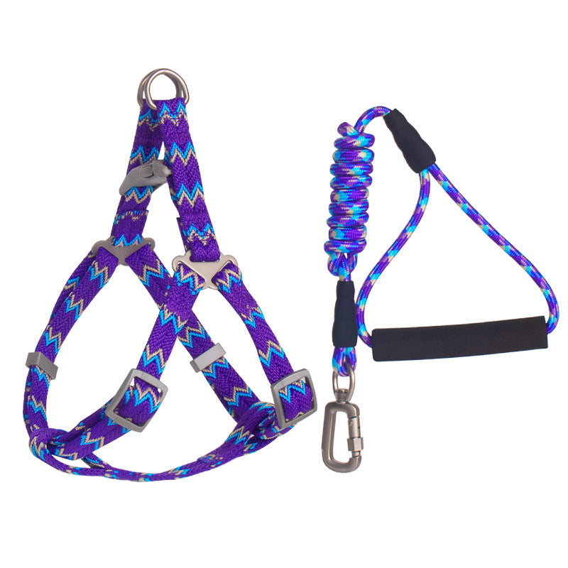 Fashionable Pet Climbing Harness with Foam Handle - Pawsitive Cuddles