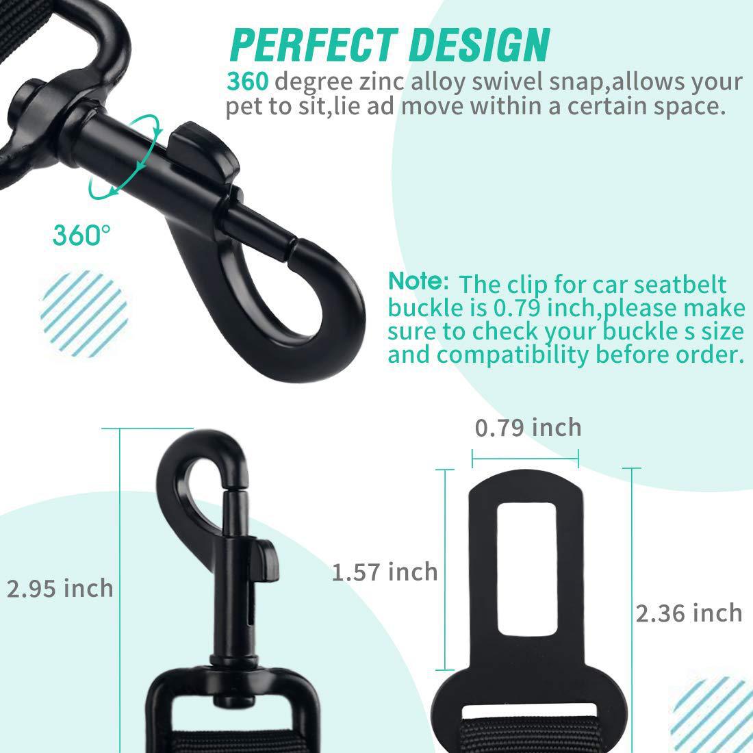 Adjustable Dog Car Seat Belt Leash