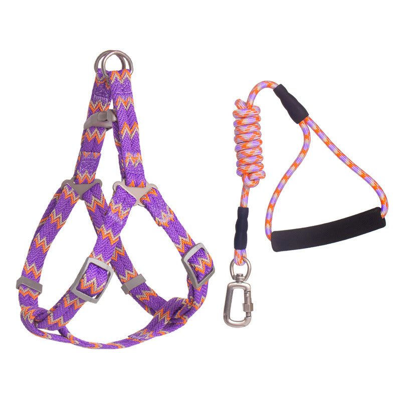 Fashionable Pet Climbing Harness with Foam Handle - Pawsitive Cuddles