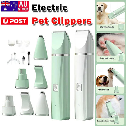 4-in-1 Multi-functional Electric Pet Hair Clippers - Pawsitive Cuddles