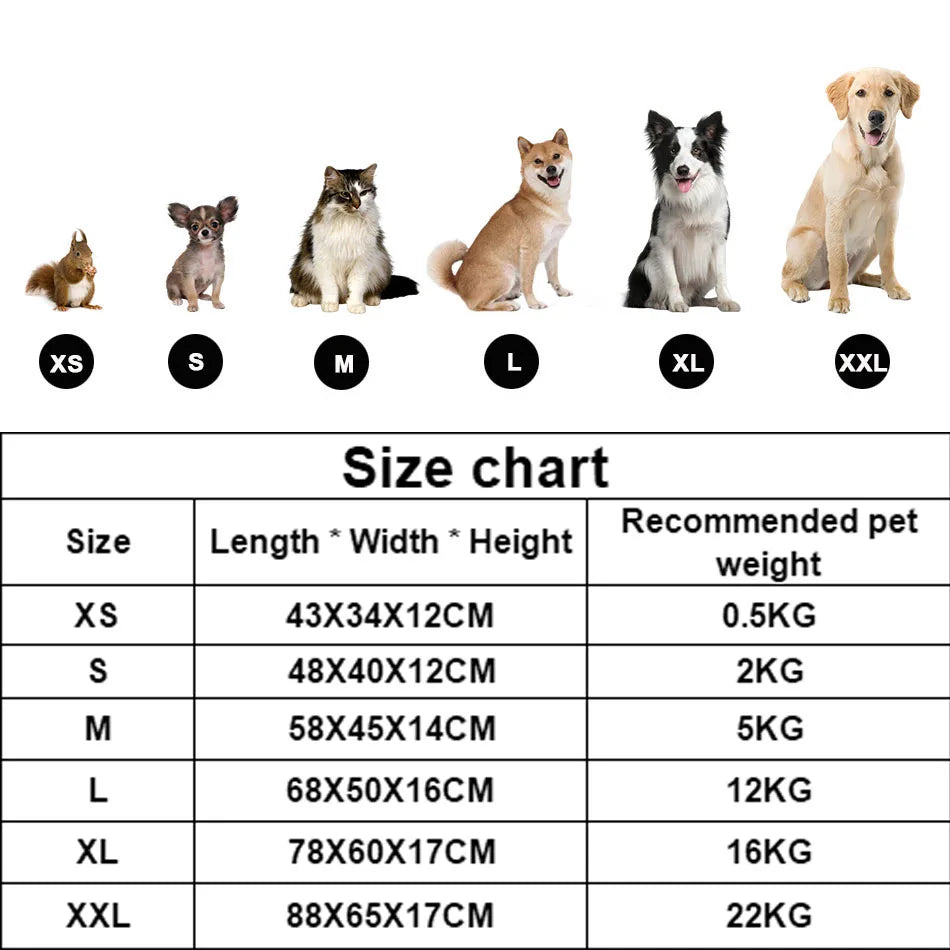 Square Plush Pet Bed - Pawsitive Cuddles
