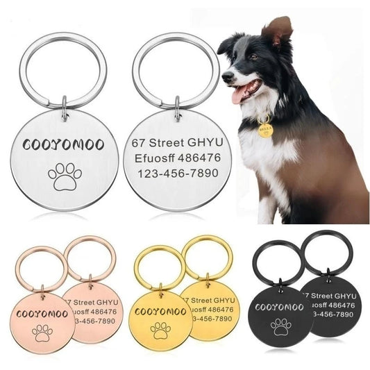Personalized Paw Print Medal with Name - Pawsitive Cuddles