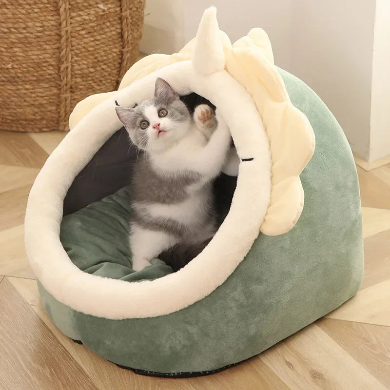 Soft Warm Cat Lounger Cushion - Pawsitive Cuddles