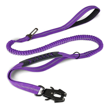 Heavy Duty Reflective Bungee Dog Leash - Pawsitive Cuddles
