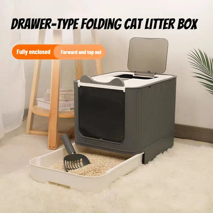 Cat Litter Box – Splash-Proof, Fully Enclosed - Pawsitive Cuddles