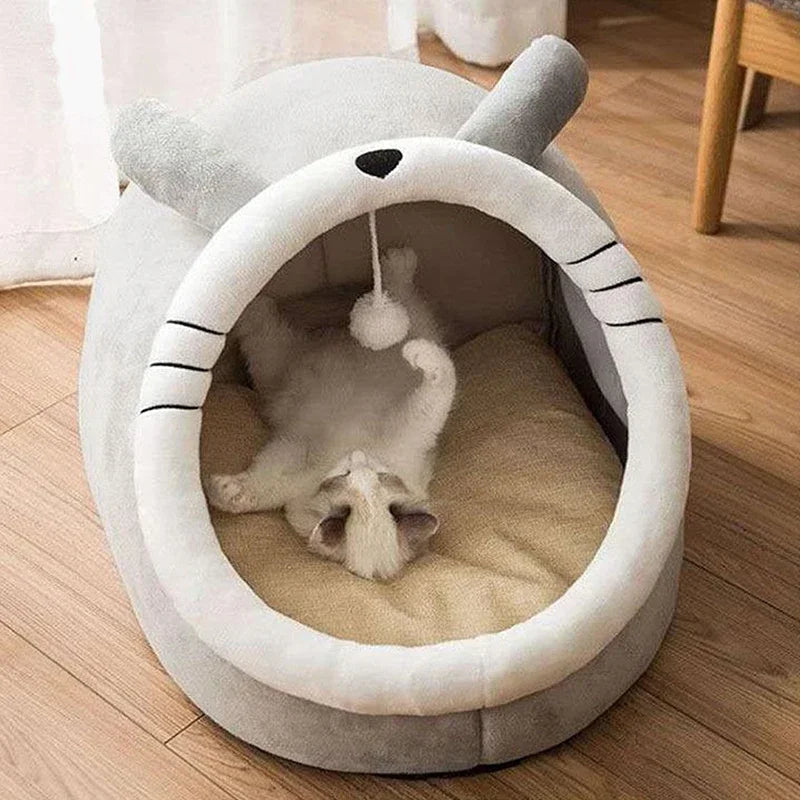 Soft Warm Cat Lounger Cushion - Pawsitive Cuddles