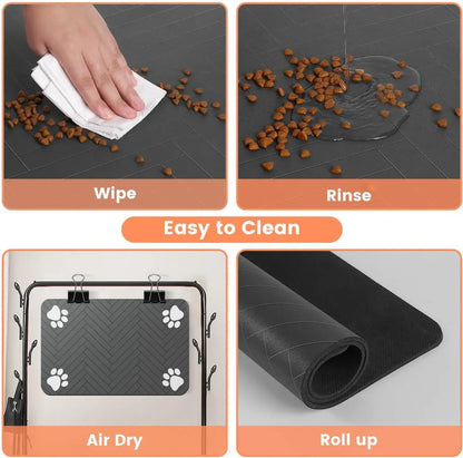 Waterproof Absorbent Pet Feeding Mat - Pawsitive Cuddles