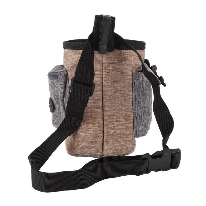 Dog Treat Training Pouch Bag with Waist Shoulder Strap Poop Bag Dispenser - Pawsitive Cuddles