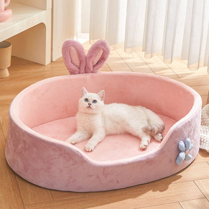 Detachable Pet Bed  Pet Bed Detachable Washable Dog Sleeping Bed Soft Comfortable Warm Cat Bed for Four Seasons Soft Pet Bed - Pawsitive Cuddles