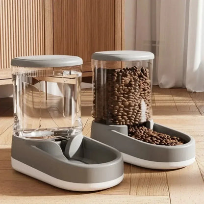 "Automatic Pet Feeder & Water Dispenser – Food Bowl for Cats & Dogs"