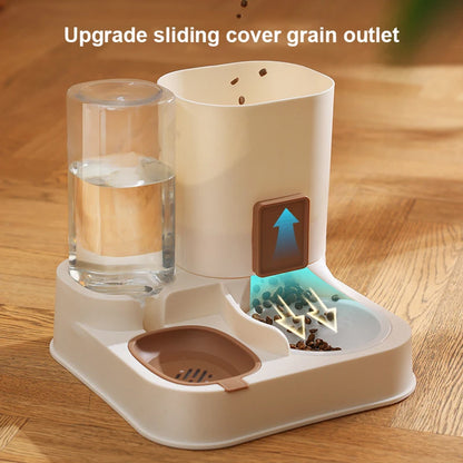 Kimpets Automatic Cat Feeder & Water Dispenser – Large Capacity, Dry-Wet Separation - Pawsitive Cuddles